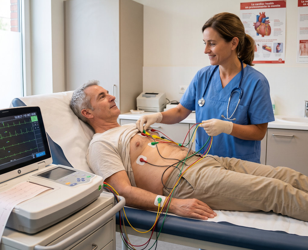 ecg-electrocardiogramme-deroulement-prix-bruxelles-Laeken-centre medical araucaria